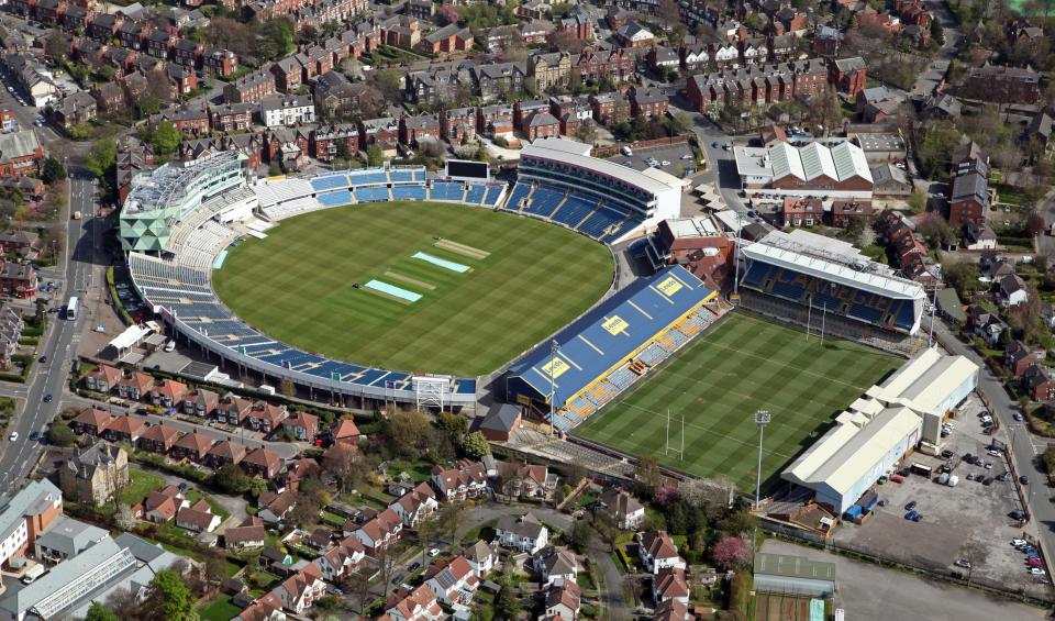  Two of the stands at Headingley's rugby stadium (right) will be demolished