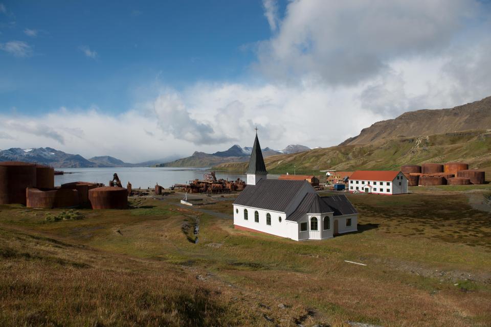  Orr also visited the remote community of Tristan da Cunha - home to just 265 people