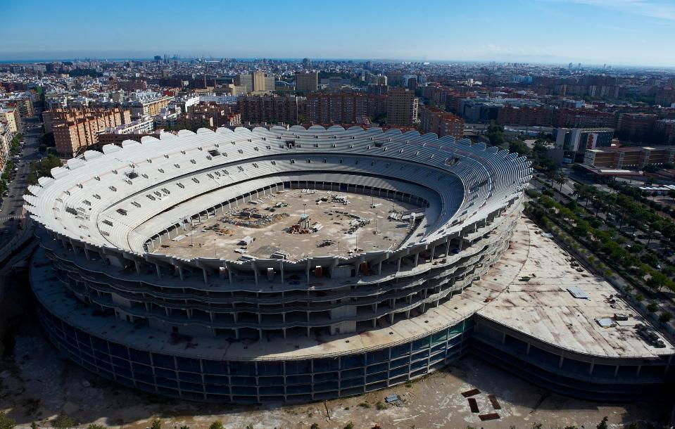  This is meant to be Valencia's new ground - but they are yet to move and building work has stopped