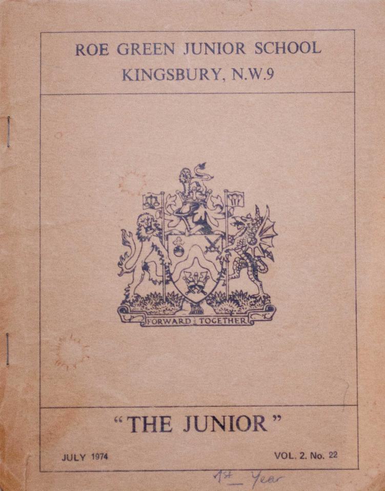  The yearbook containing George's childhood writings