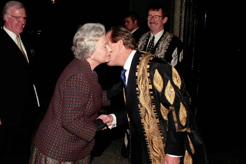 Lord Snowdon pictured with Queen Elizabeth II