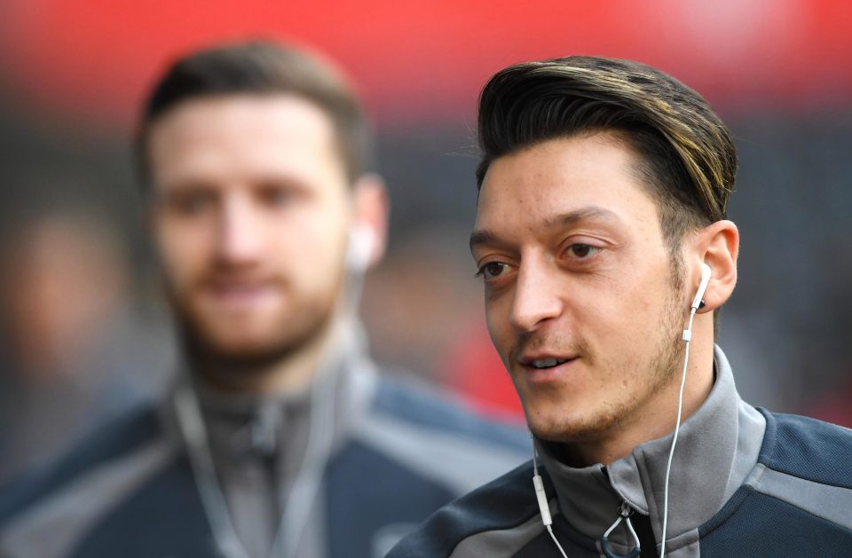  Mesut Ozil returned to the Arsenal team in their 4-0 win against Swansea