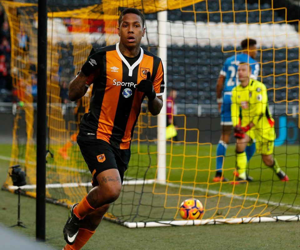  At the double...Abel Hernandez fired in two goals