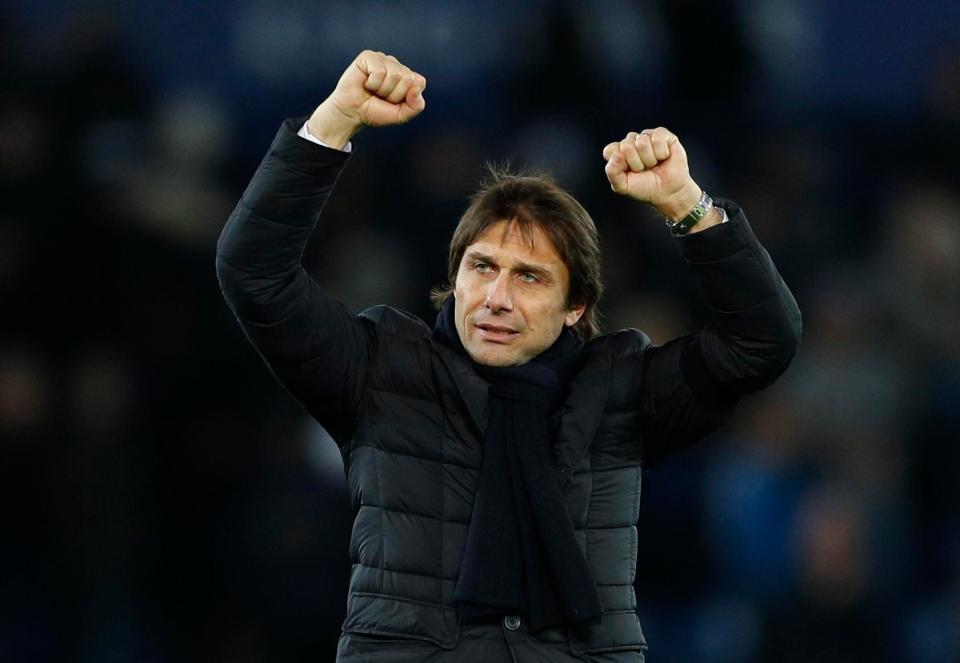  Antonio Conte celebrates a deserved three points