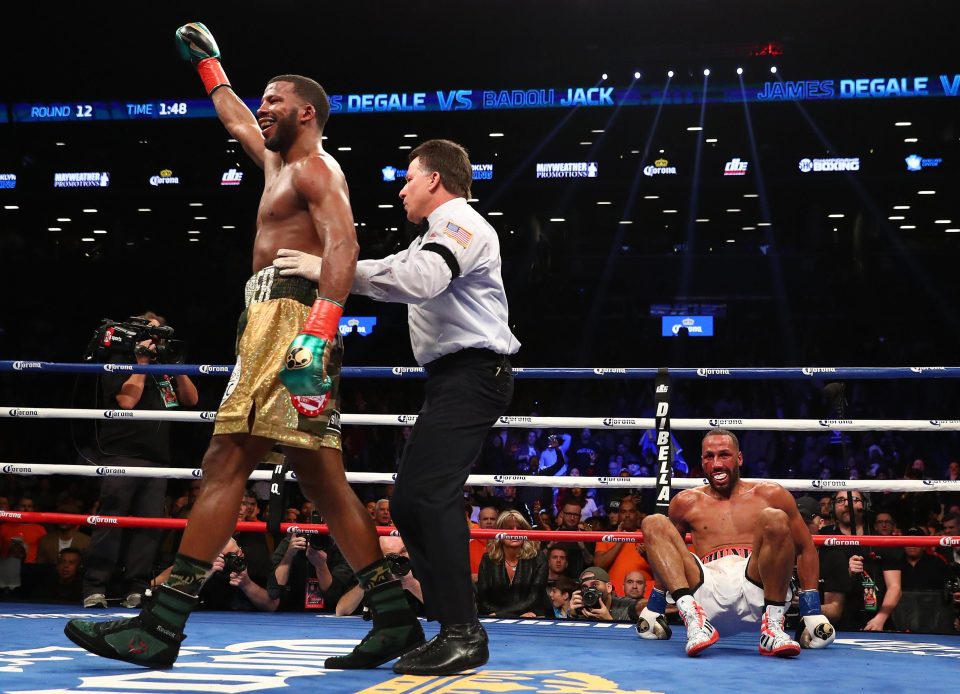  Badou Jack thinks he has done enough after sending James DeGale down to the canvas