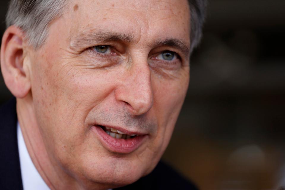  Philip Hammond beat Theresa May to one of her big announcements today - the news Britain will leave the Single Market