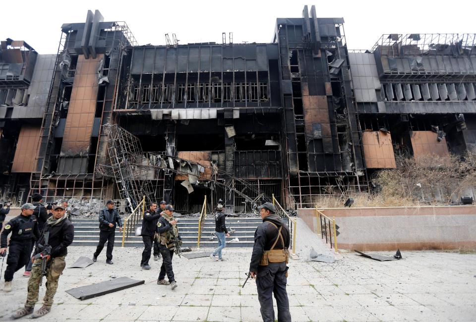  The passports were found among the ashes of Mosul University. File picture