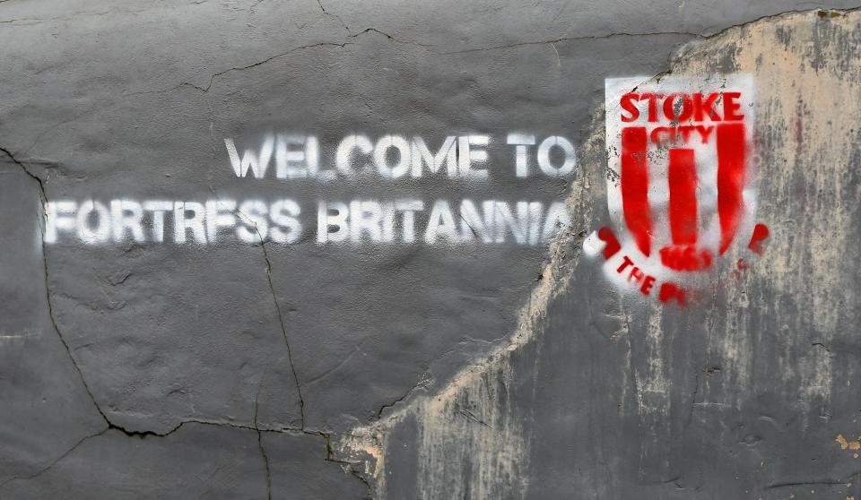  Stoke City are proud of their team and stadium - not many opponents enjoy a trip to the daunting Britannia