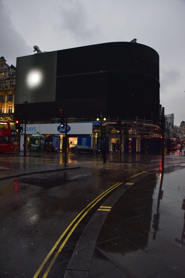  The famous billboards have been plunged into darkness until the Autumn