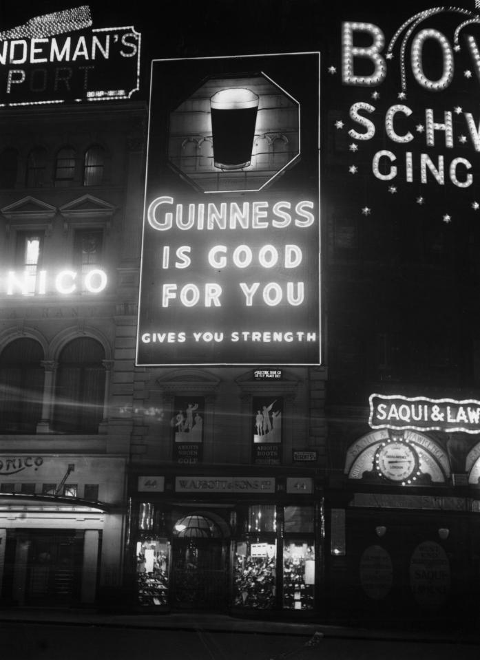  Guinness takes pride of place in the ads of 1931