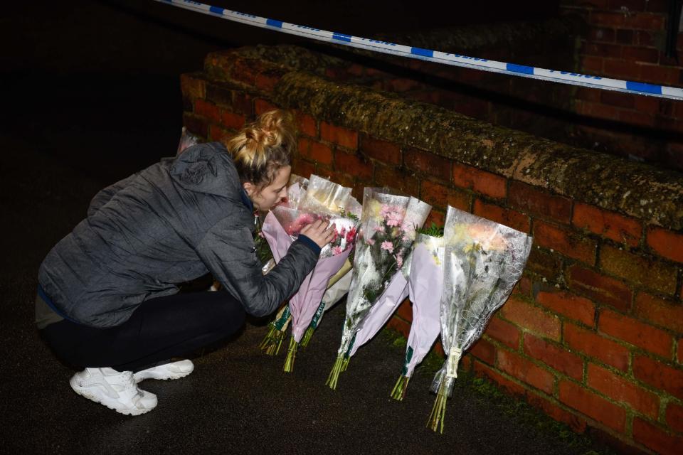  Tributes were left at the scene of where Leonne's body was found