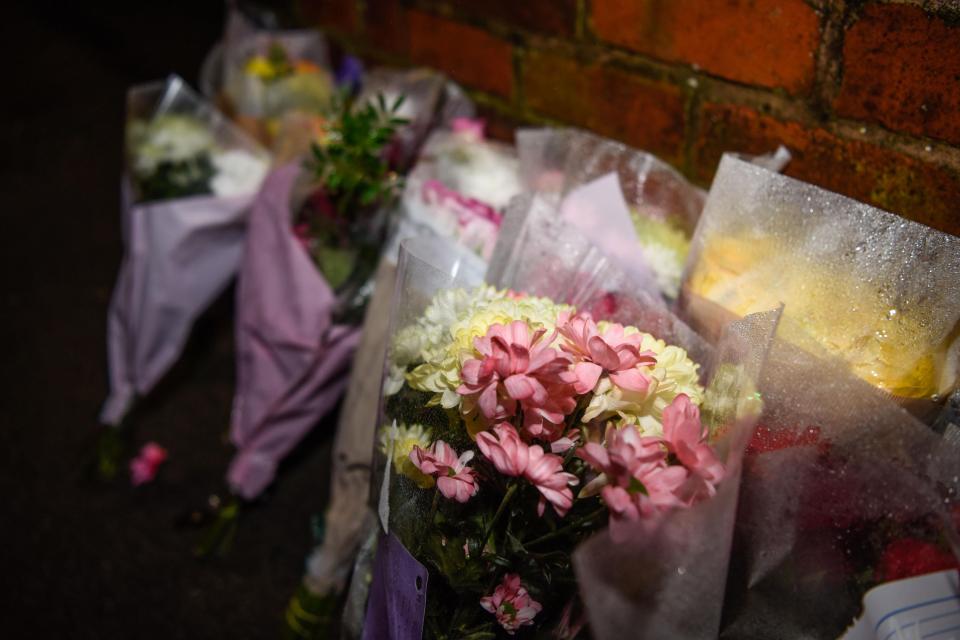  Flowers have been left at the scene for the teenager