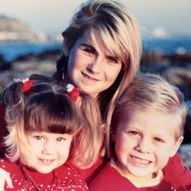  Spencer looks cute and innocent in this throwback snap with his sister, fellow reality TV star Stephanie Pratt, and another female relative