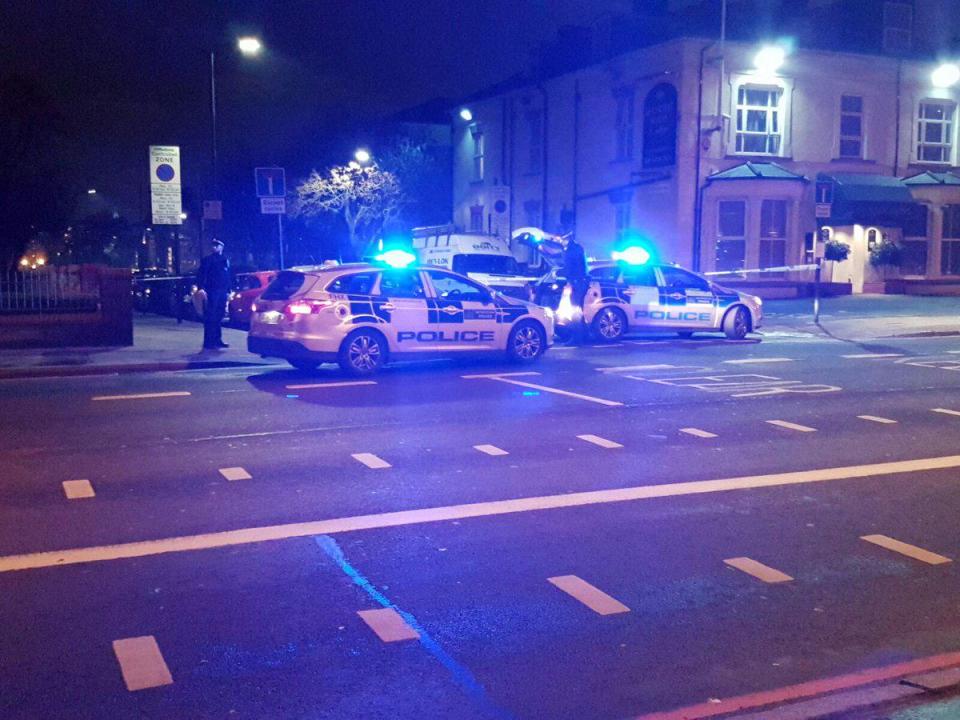  The stand-off happened near Finsbury Park in North London