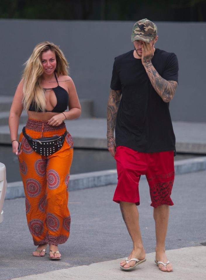  Holly Hagan was seen looking rather ruddy on holiday with Kyle Christie