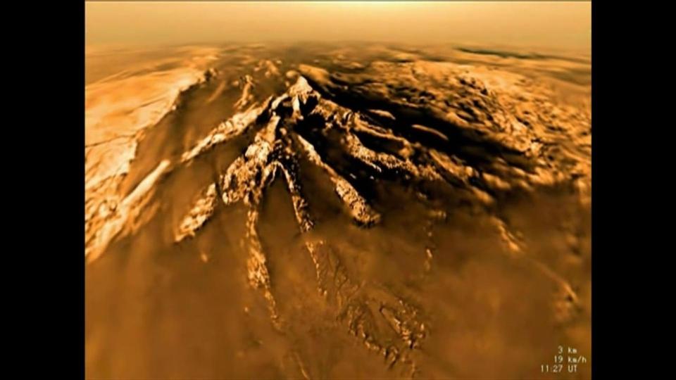  Nasa has recreated the Huygen probe's arrival on Saturn's moon Titan and it's incredible