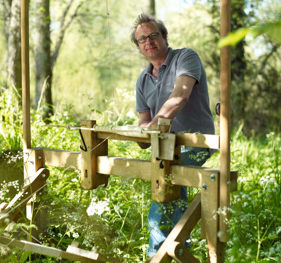  Creator Guy Mallinson was hands-on during the building of the elaborate woodland dwelling