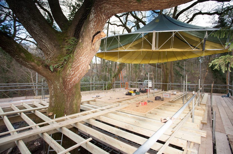  The home was constructed by a self-build team of highly skilled green wood furniture makers, woodworkers and traditional craftsmen