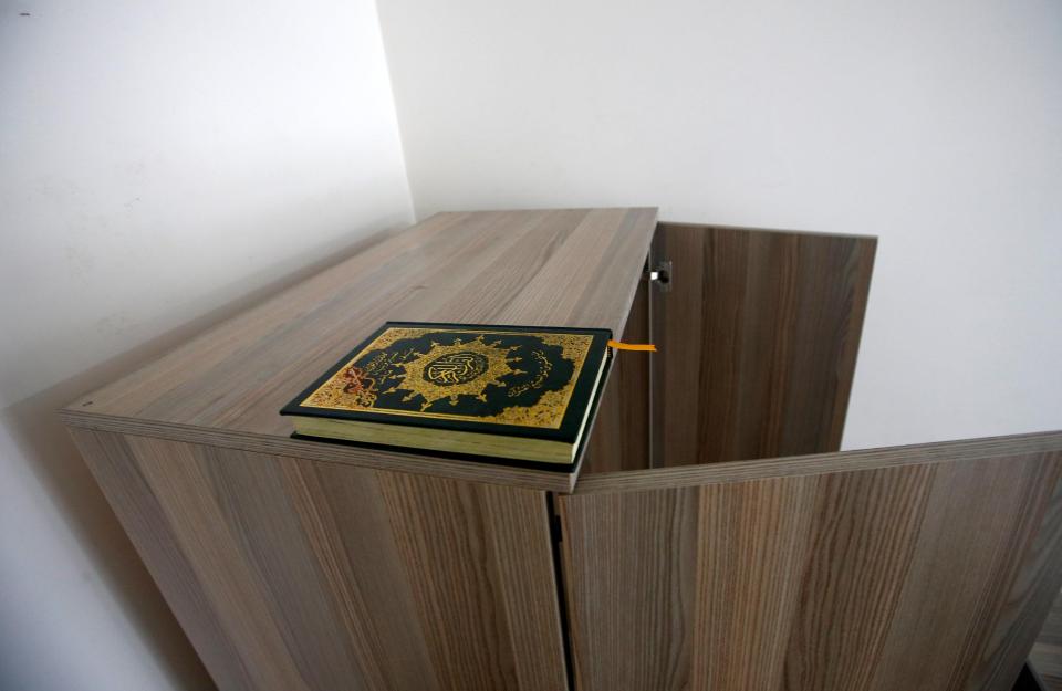  A copy of the Koran sits in the flat where Abdulgadir Masharipov was found