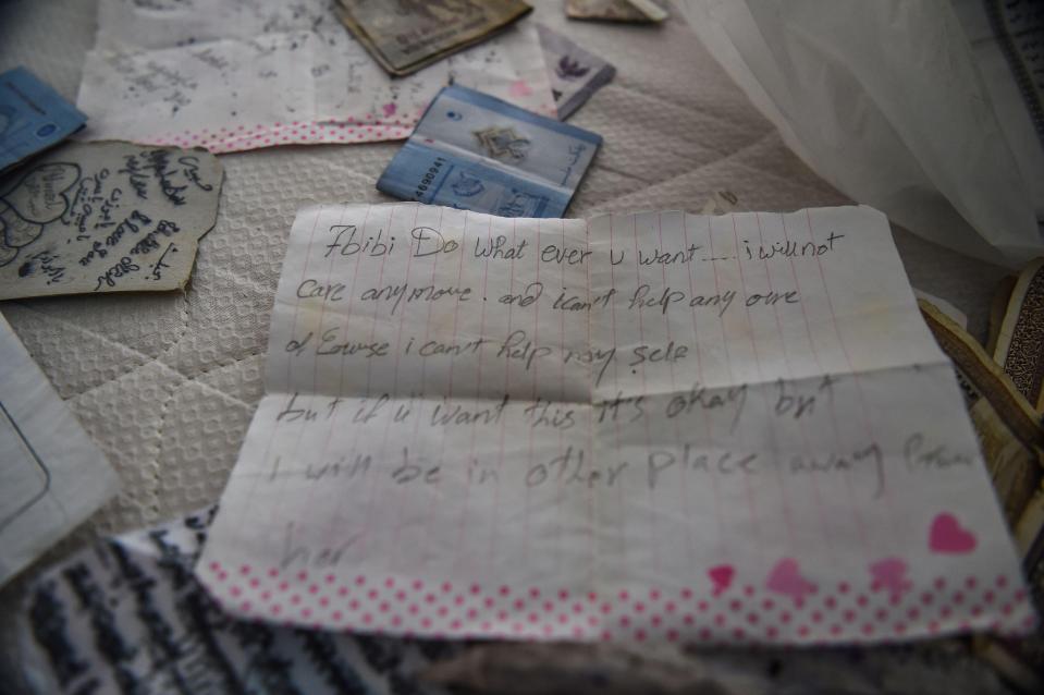  Chilling note found in the hideout says 'I can't help any one'