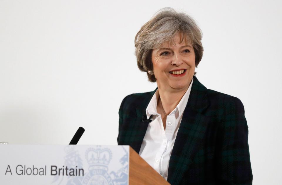  Theresa May said today Britain needed to gain control of its borders - outside the Single Market