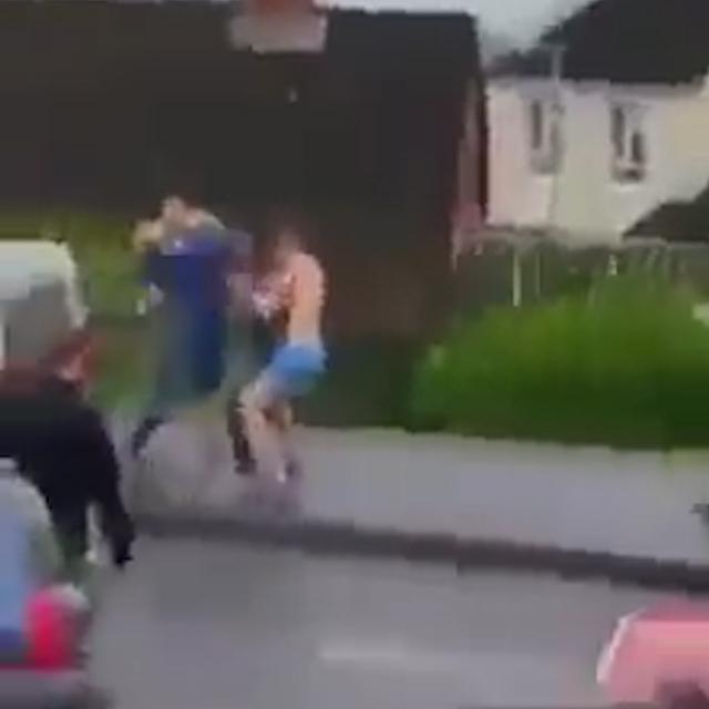  Footage of the fight appeared on social media earlier today