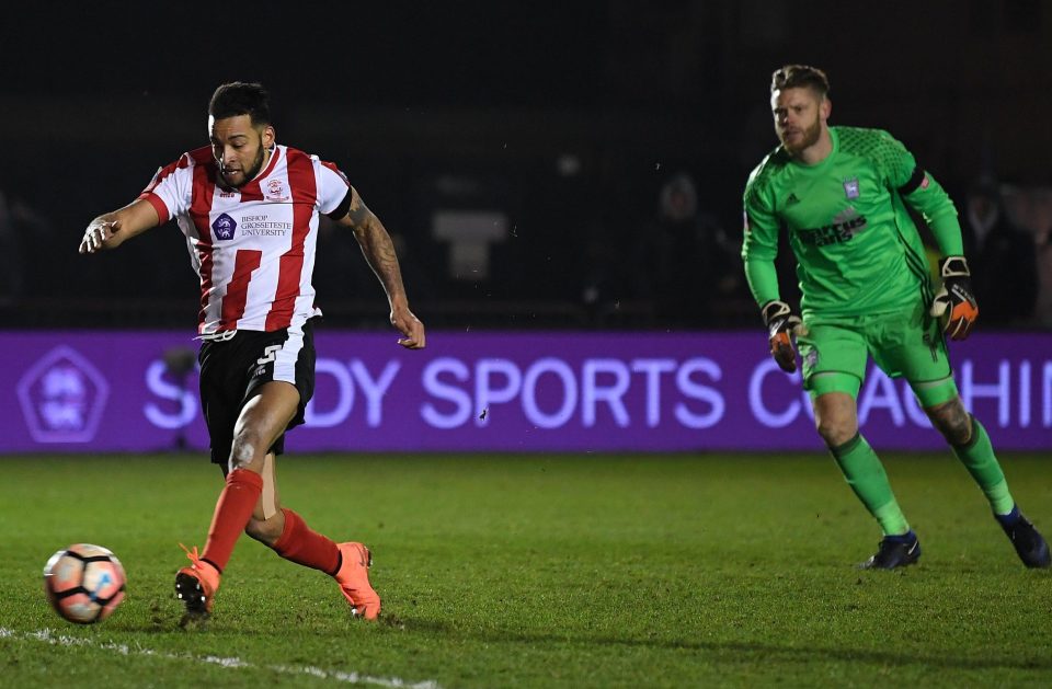  Nathan Arnold was the last-minute hero for the Imps against Ipswich in the replay