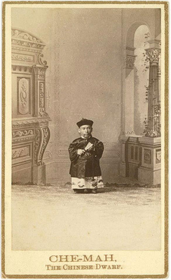  Che-Mah, the Chinese Dwarf, who stood a tiny 28-inches tall and toured with Barnum