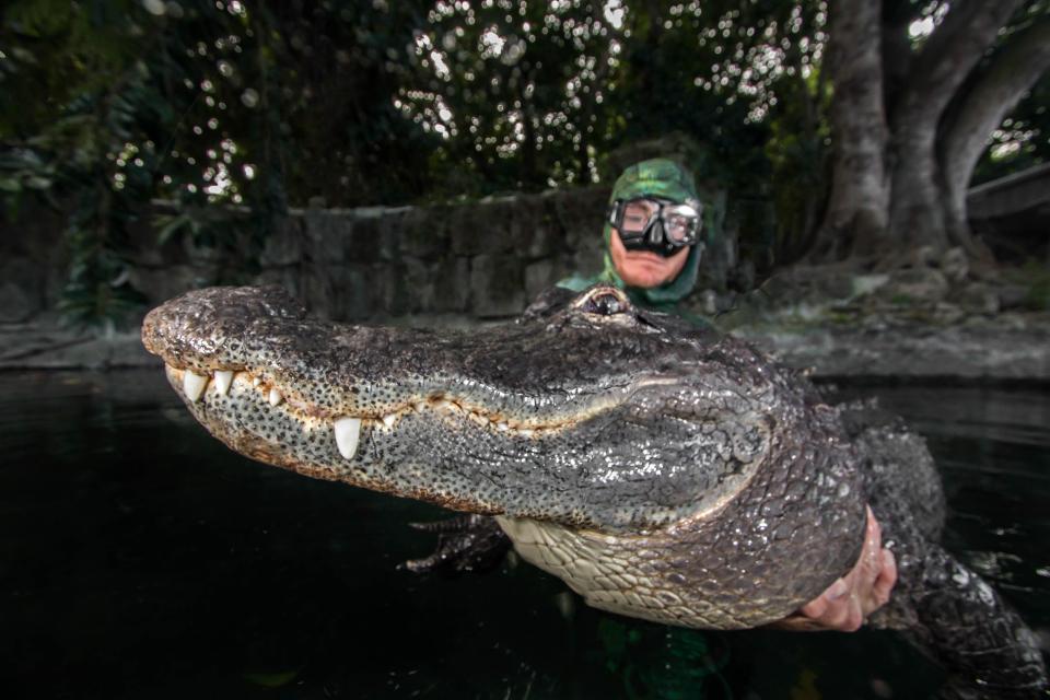  He brings the beast up close and personal to the camera