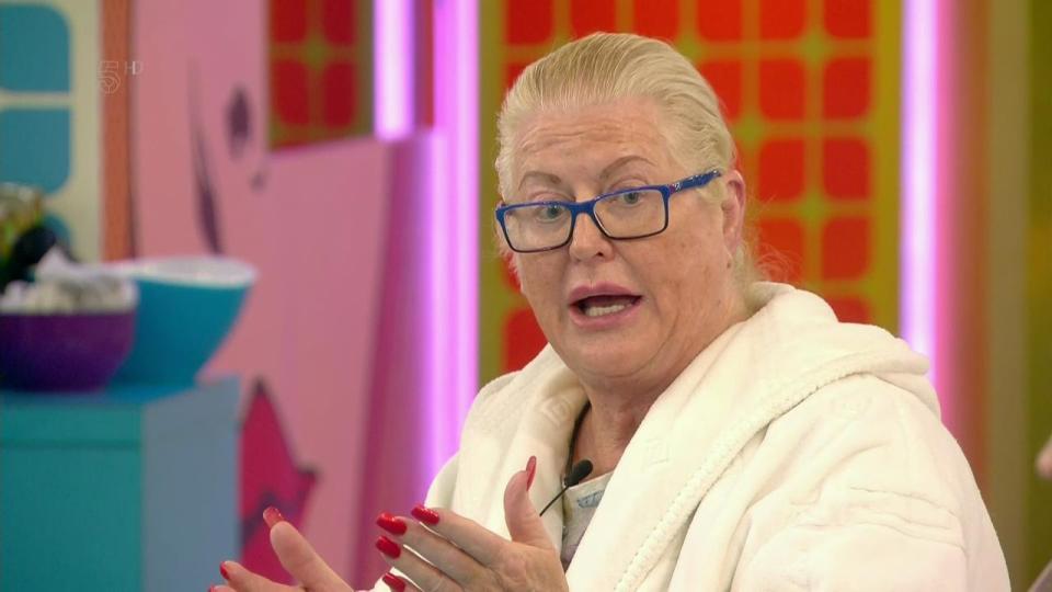  Kim Woodburn was kicked out of the main CBB house after she lashed out at footballer Jamie O'Hara