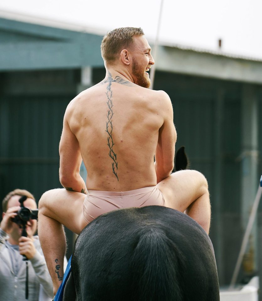  These nude-coloured pants show Conor McGregor actually had some help covering his dignity