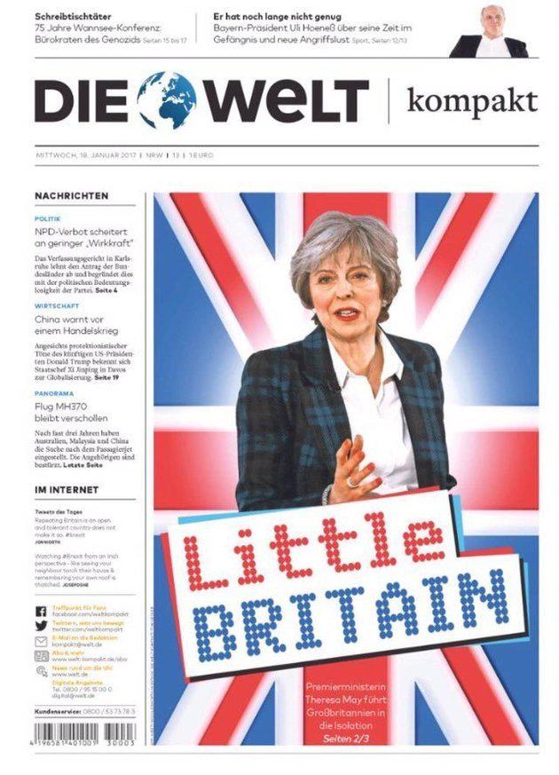  Die Welt was among publications that mocked the UK after Theresa May's Brexit speech