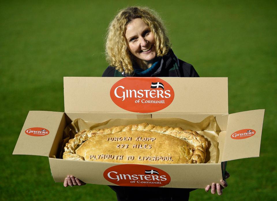  Plymouth Argyle made a huge Cornish pasty for Jurgen Klopp and his men