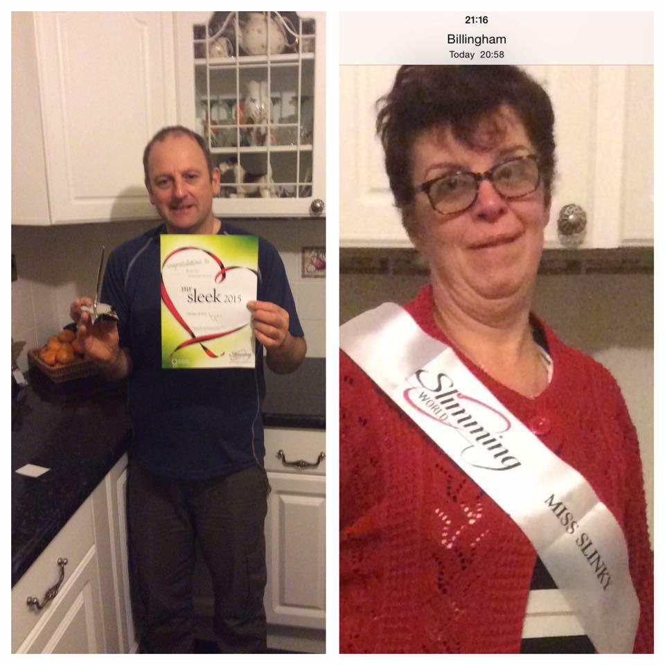  The couple are now stars of their local Slimming World group 