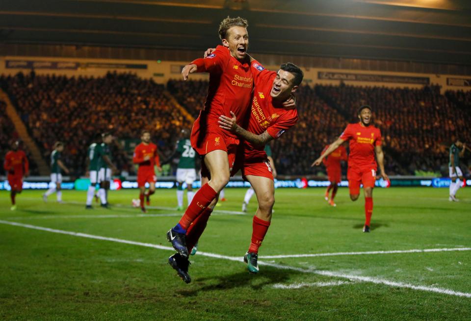  Lucas Leiva had gone 2,317 days without scoring a goal for Liverpool