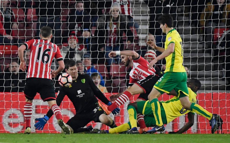  Shane Long bundled the ball home with seconds to spare