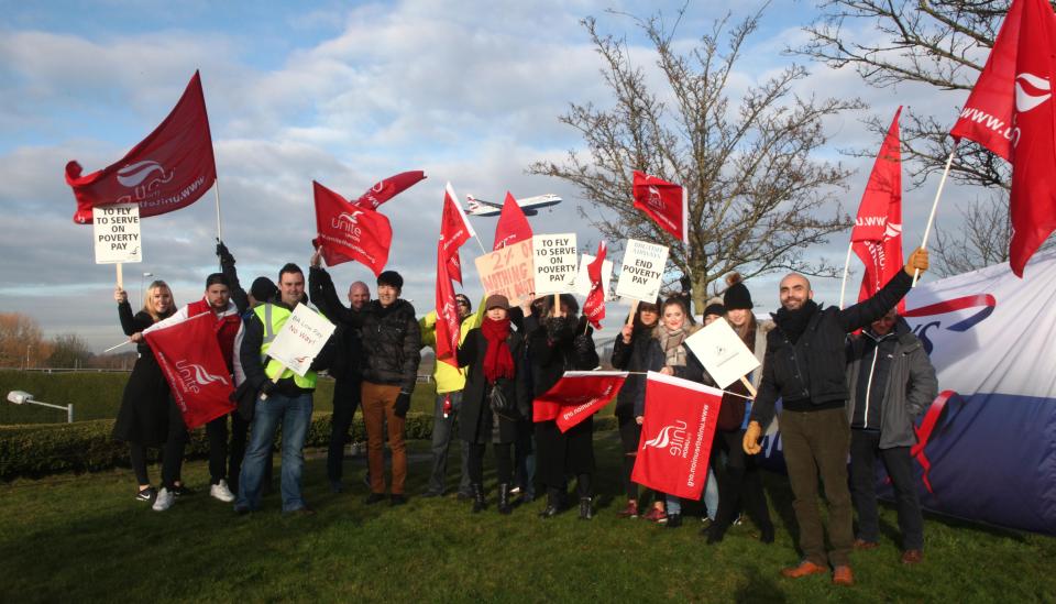  Labour frontbenchers joined striking workers on the picket lines today