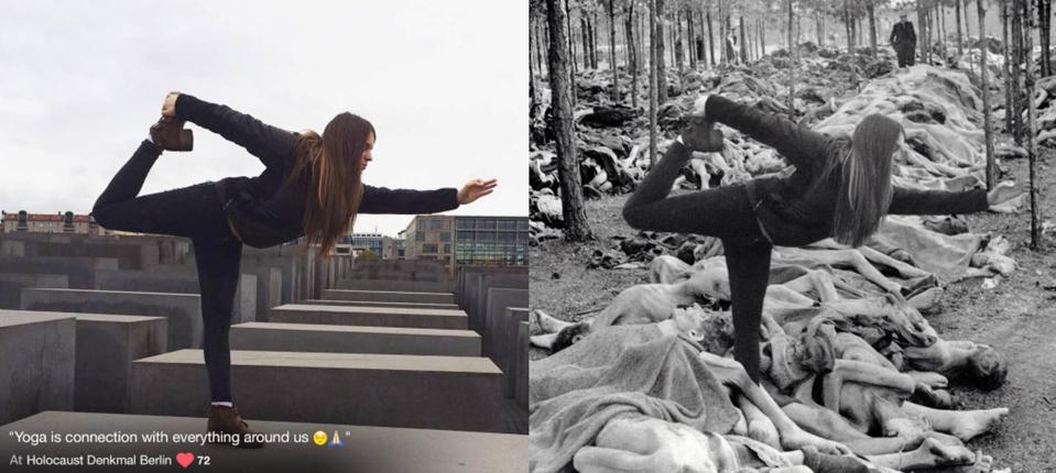  Artist Shahak Shapira juxtaposes thoughtless selfies with archive footage from the concentration camps