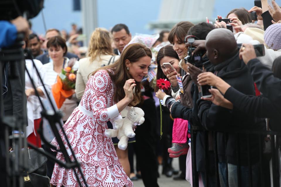  Kate Middleton also received gifts from the crowd while on her tour in Canada