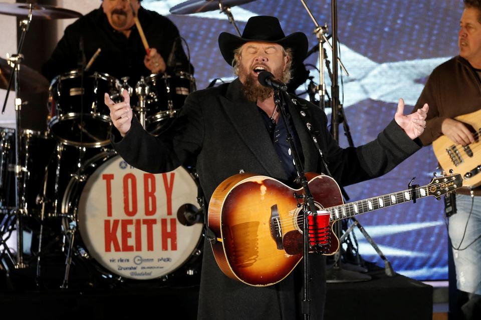  Country singer Toby Keith performs for US President-elect Donald Trump