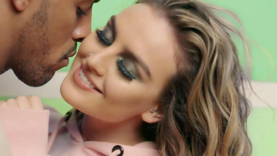  Perrie Edwards gets up close and personal with a hunky male dancer