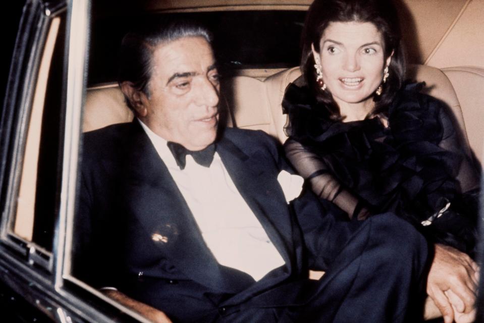  "Jackie" Bouvier Kennedy with her second husband Greek shipping magnate Aristotle Socrates Onassis