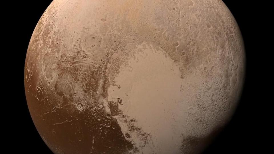  Pluto looms ever close thanks to the snaps taken over six weeks in 2015 by the New Horizon's spacecraft