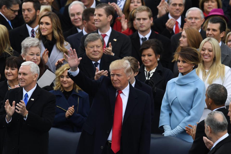  He made an emotive inaugural address on the steps of Capitol Hill