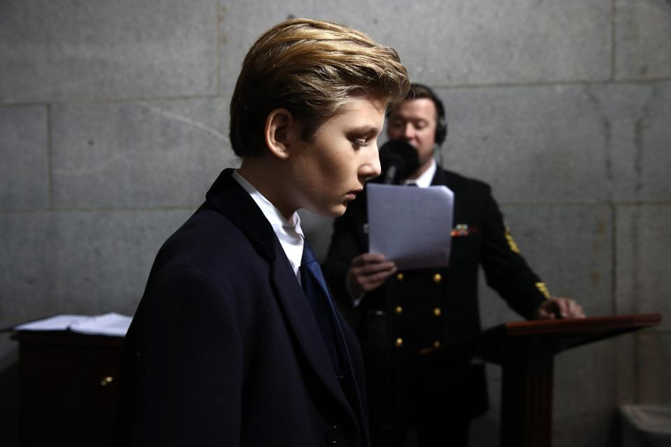  Barron Trump will remain in New York until he finishes this school year, before moving to Washington