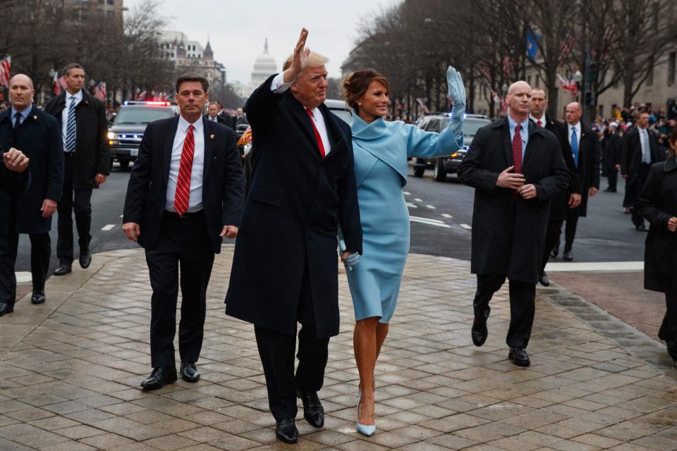  Trump has a heavy security presence during the inauguration