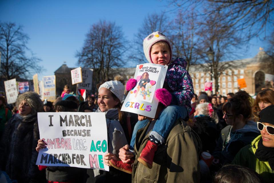  Children join millions of protesters from around the world