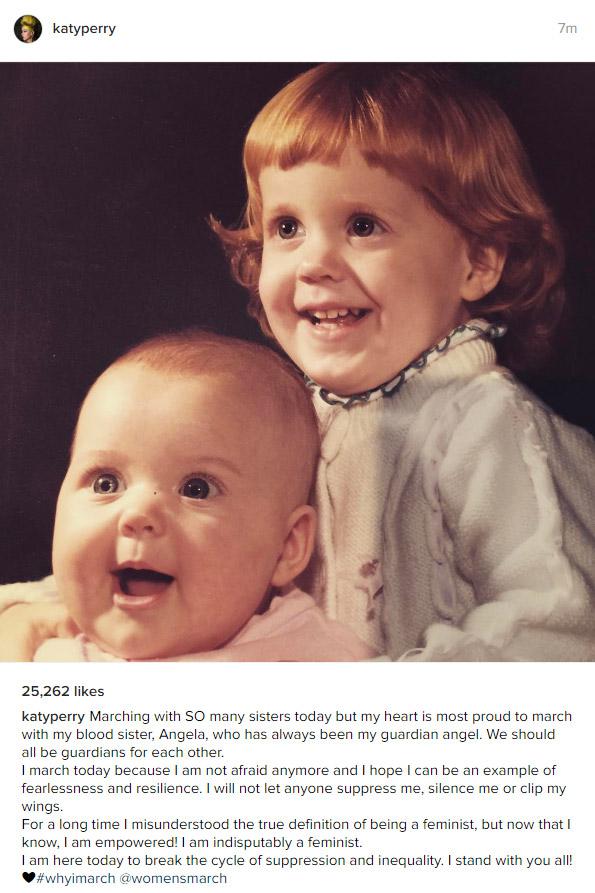  Katy Perry posted this picture of her and her sister Angela