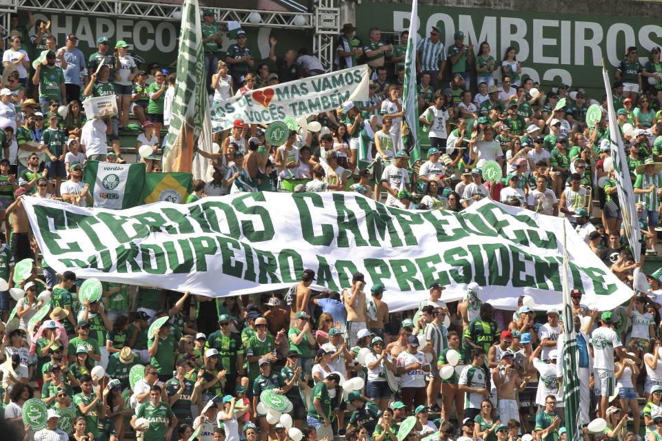  The stands were packed to see Chapecoense return to action after the tragedy