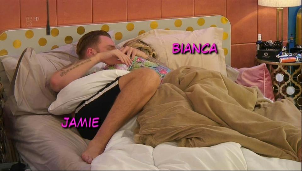  Jamie said he was "inconsolable" at seeing footage of Bianca's romance inside the house, but she claims they weren't as serious as he says they were